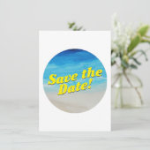 ビーチのテーマのパーティの招待状 招待状 (スタンド正面)