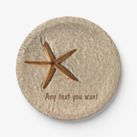 ビーチのテーマのパーティーのプレート ペーパープレート (正面)