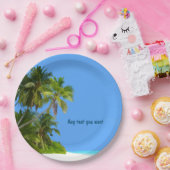 ビーチのテーマのパーティーのプレート ペーパープレート (パーティー)