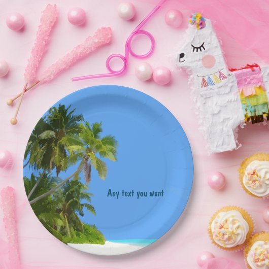 ビーチのテーマのパーティーのプレート ペーパープレート (パーティー)