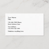 ビーチのテーマの名刺 名刺 (裏面)