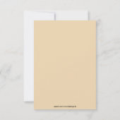 ビーチのテーマの応答カード-景色 出欠カード (裏面)