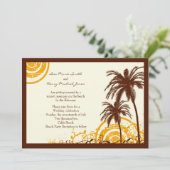 ビーチのテーマの招待状 招待状 (スタンド正面)