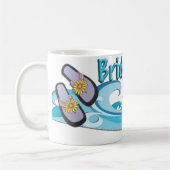 ビーチのテーマの新婦付添人のギフトのコーヒー・マグのコップ コーヒーマグカップ (左)