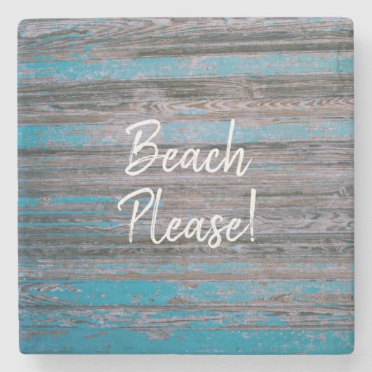 ビーチのテーマの石造りのコースター ストーンコースター (正面)