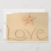 ビーチのテーマの結婚式招待状 招待状 (裏面)