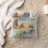 ビーチのテーマの装飾用クッション クッション (ブランケット)