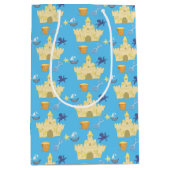 ビーチのテーマ|のSandcastle ミディアムペーパーバッグ (正面)