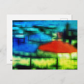 ビーチのデジタル効果スタイル"impression" シーズンポストカード (正面/裏面)