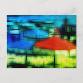 ビーチのデジタル効果スタイル"impression" シーズンポストカード (正面)