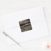 ビーチのデジタル効果スタイル"impression" スクエアシール (封筒)