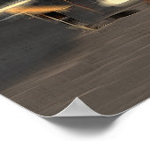 ビーチのデジタル効果スタイル"impression" ポスター (角)