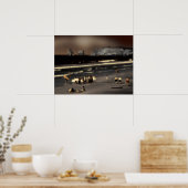 ビーチのデジタル効果スタイル"impression" ポスター (キッチン)