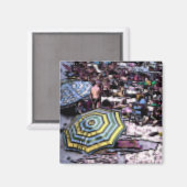 ビーチのデジタル効果スタイル"impression" マグネット (正面/裏面)