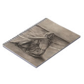 ビーチのノートの女の子 ノートブック (左側)