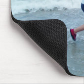 ビーチのハンバーグのランニング マウスパッド (コーナー)