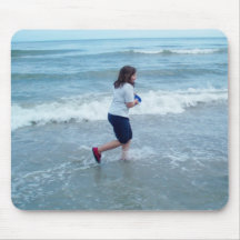 ビーチのハンバーグのランニング