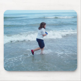 ビーチのハンバーグのランニング マウスパッド