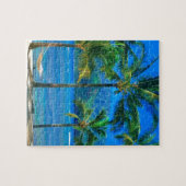 ビーチのハンモックカウアイ島ハワイ ジグソーパズル (横)