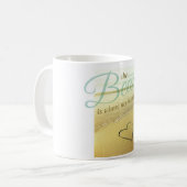 ビーチのハートのマグ コーヒーマグカップ (正面左)