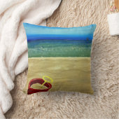 ビーチのバケツ クッション (ブランケット)