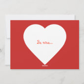 ビーチのバレンタイン シーズンカード (裏面)