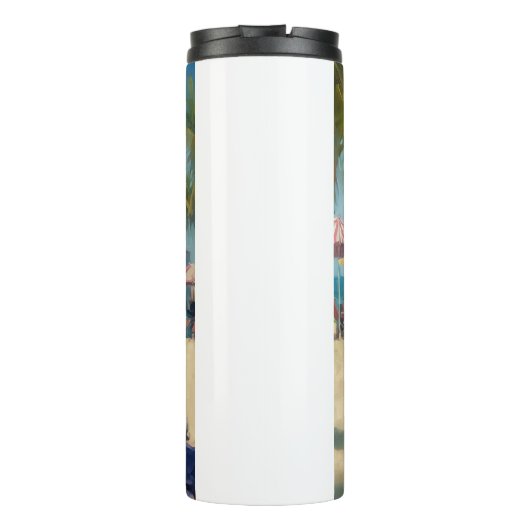 ビーチのバーセンジ、愛犬家の夏のギフト タンブラー (裏面)