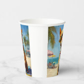 ビーチのバーセンジ、愛犬家の夏のギフト 紙コップ (右)