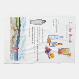 ビーチのバータオル キッチンタオル