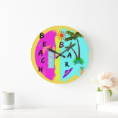 ビーチのバー ラージ壁時計 (ホーム)