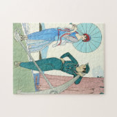 ビーチのパズルのゲオルゲスBarbierの女性 ジグソーパズル (横)