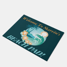 ビーチのパッドへの歓迎