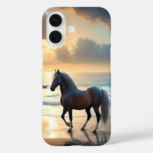 ビーチのパロミノ Case-Mate iPhoneケース (裏面)