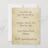 ビーチのパーティー 招待状 (裏面)