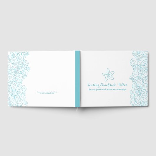 ビーチのヒトデの特性とゲストブック ゲストブック (全面)