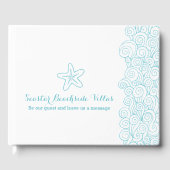 ビーチのヒトデの特性とゲストブック ゲストブック (正面)