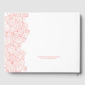 ビーチのヒトデの特性コーラルゲストブック ゲストブック (裏面)