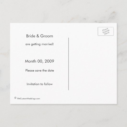 ビーチのヒトデ日付はがきを保存する 案内ポストカード (裏面)