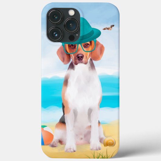 ビーチのビーグル Case-Mate iPhoneケース (裏面)