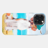 ビーチのビーグル iPhoneケース (裏面横)