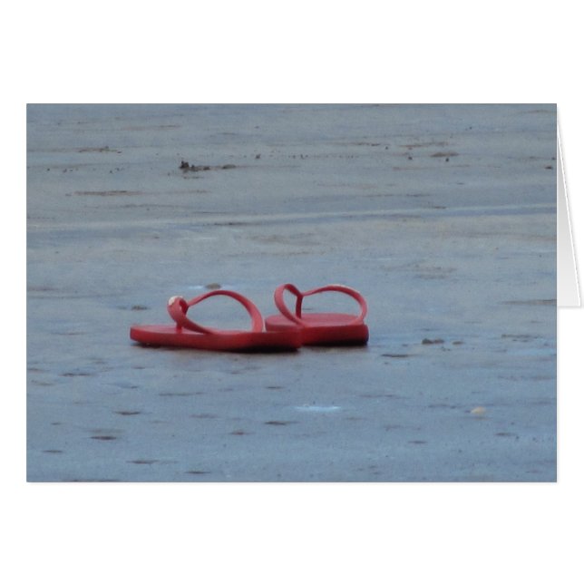 ビーチのビーチサンダル (正面横)