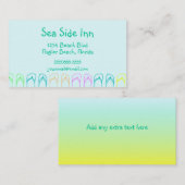 ビーチのビーチサンダル 名刺 (正面/裏面)