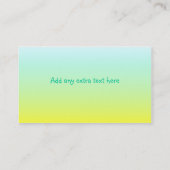 ビーチのビーチサンダル 名刺 (裏面)