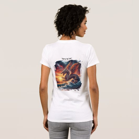 ビーチのフィリピンドラゴン Tシャツ (裏面フル)