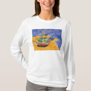 ビーチのフィンセント・ファン・ゴッホ の漁船 Tシャツ
