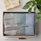 ビーチのフェンス越しにオーシャンビュー 薄葉紙 (ギフト)