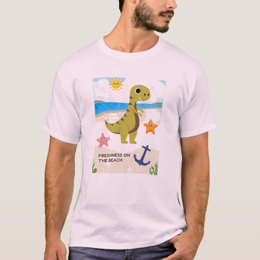 ビーチのフレッシュネスTシャツ Tシャツ (正面)