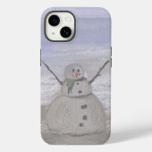 ビーチのフロスティー雪だるま Case-Mate iPhoneケース (裏面)