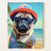 ビーチのプーグル 夏のプレゼントに犬好きさんへ プランナー手帳 (裏面)