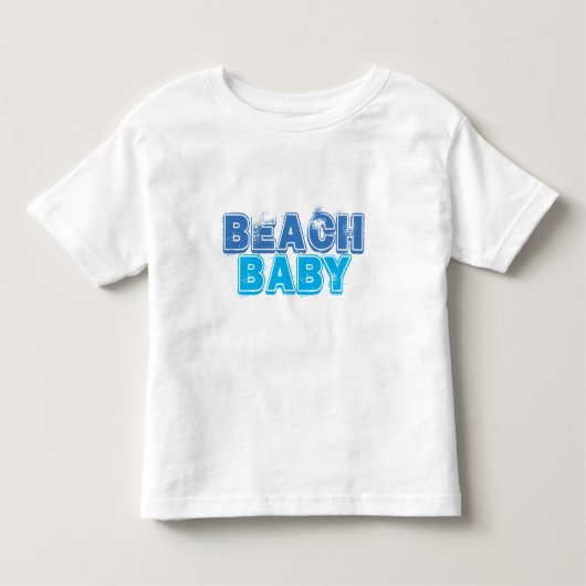 ビーチのベビー トドラーTシャツ (正面)